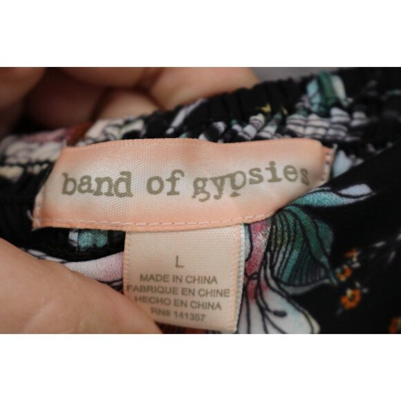 Band of Gypsies Silky Maxi Dress w/Shorts-Size Large-Whimsigoth - Picture 7 of 14